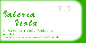 valeria viola business card